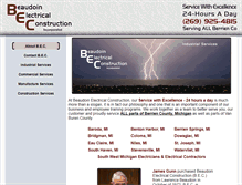 Tablet Screenshot of beaudoinelectric.com